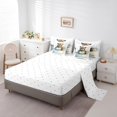 thumbnail image 3 of Erosebridal Shower Raccon Bedding Sets Twin Size,Cute Wildlife Comforter Sets with Sheets,Kids Room Decorative,Reversible,7pcs, 3 of 5