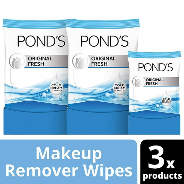 Pond's MoistureClean Makeup Remover Wipes, Original Fresh, 71 ct, 71