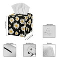 thumbnail image 3 of POLERO White Daisy Tissue Box Cover Square, Waterproof PU Leather Car Tissue Holder Facial Napkin Organizer Fashion Decorative on Table and Bathroom, Office, 3 of 7