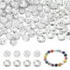 thumbnail image 1 of Uxcell 100 Pcs 6mm Cuentas de Strass para Joyería, Diseño de Bola de Disco Brillante, Cuentas de Cristal Espaciadoras para Manualidades DIY, Blanco, 1 of 6