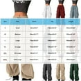 thumbnail image 3 of Akafmk Womens Cargo Pants,Hiking Pants for Outdoor,High Waist Wide Leg Pants Solid Color Long Trousers Outdoor Lightweight Baggy Relaxed Fitting Travel Work Trousers with Pockets, 3 of 5
