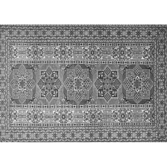Ahgly Company Indoor Rectangle Persian Gray Traditional Area Rugs, 2' x 4'