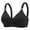 Black, variant on Erwazi Push Up Bras for Women Comfort Wireless Bra Seamless Gathering Wirefree T-Shirt Bra Daily Underwear