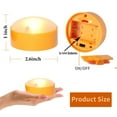 thumbnail image 3 of Halloween LED Pumpkin Lights Battery Operated - Orange Pumpkin Lights with Timer and Remote Halloween Decor - Halloween Jack-O-Lantern Decoration Outdoor - Flameless Pumpkin Candles 2-pack, 3 of 7