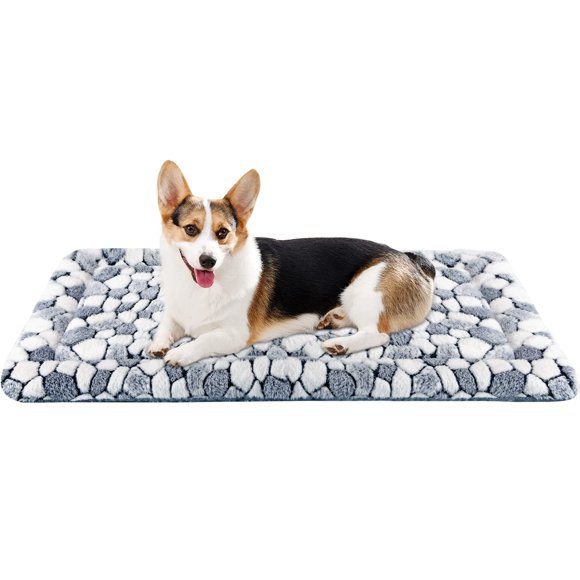 VANKEAN Tapis de Cage pour Chien, Tapis de Cage Réversible (Frais et Chaud), Tapis de Couchage Lavable en Machine pour Petits à Très Grands Chiens et Chats