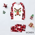 thumbnail image 4 of Baikeli Pyjamas de Noël pour la Famille, Ensemble de Pyjamas Assortis avec Graphique Drôle d'Orignal et de Cerf, Doux, à Carreaux Rouges et Noirs, Manches Longues, Tenue de Nuit, 4 of 5