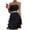 Black, variant on gakvbuo Summer Dresses for Women 2023 Plus Size Dress for Women Sundresses Women'S Square Neck Tassel Sleeveless Zipper Solid Mini Dress Party Dress formal Dress