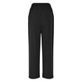 thumbnail image 5 of UVEASISHA Wide Leg Sweat Pants for Women Drawstring Yoga Joggers Sweatpants Baggy Comfy Workout Pants wtih Pocekts Black M, 5 of 8
