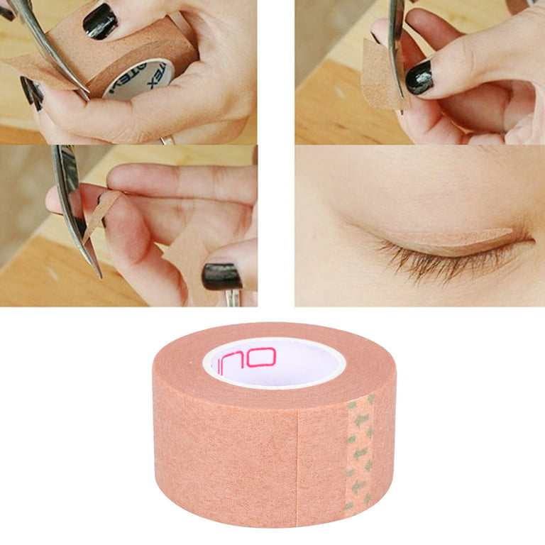 Tape Eyelid Eye Lift Roll Double Makeup Invisible Stickers Lace, Brown