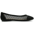 thumbnail image 5 of Ollio Women's Shoes Dots or Floral Lace Breathable Round Toe Ballet Flats F1234, 5 of 6