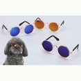 thumbnail image 4 of Retro Round-Frame Pet Sunglasses, And Metal Fashion Eyewear, Trendy Accessory For Cats And Dogs Photo Shoots, Pink (Size Approx 3 Inch), 4 of 9