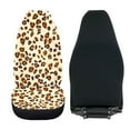 thumbnail image 4 of ZIATUBLE Leopard Print Car Seat Covers Front Seat Only 2 Packs Aesthetic Auto Interior Seat Protector Car Decor Accessories Dust Resistant Driver Seat Covers for Most Cars SUV Trucks, 4 of 7