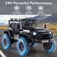 thumbnail image 4 of OLAKIDS 24V Ride on Car with Remote Control, Bluetooth, LED Lights, Horn, Spring Suspension, High/Low Speeds, Soft Start for Kids Aged 3+, 4 of 9