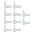 thumbnail image 1 of Plastic Hose Connector, Standard Size L Type 90° Elbow Barb Reducer Joints Easy To Connect 10PCS Scratch Resistant  For Industrial Use For Aquarium 8x4MM,12x6MM, 1 of 8