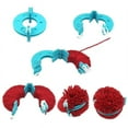 thumbnail image 4 of 8 Pcs Pompom Maker Kit Knitting Crafts Different Sizes Plush Ball Making Tool, 4 of 8