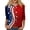Red #47, variant on KDDYLITQ Womens 250th Anniversary Usa Shirts Independence National Flag Print 3/4 Sleeve Tops Causal Red White and Blue American Birthday Tees Printed Trendy Crew Neck T-Shirts Blue XL