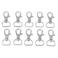 thumbnail image 2 of 10Pcs Premium Alloy Lobster Class Clasps 360 degree Swivel Hooks - , 13mm, 2 of 8