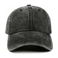 thumbnail image 5 of ZQUUVOU Women's and Men's Denim Baseball Cap Washed Distressed Soft Top Curved Brim Hat Vintage Outdoor Casual Black, 5 of 7