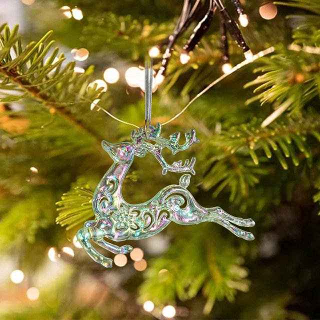 Adorno navideño para árbol de Navidad, decoración colgante, regalo artesanal, colgante para árbol de Navidad, decoración para cumpleaños, hogar, puert Estilo E