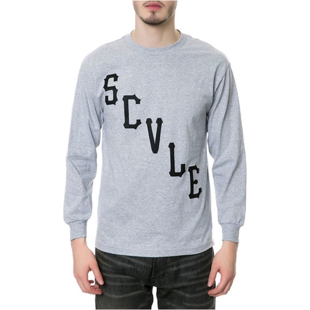 Black Scale The Scvle Logo LS Camiseta gráfica para hombre, gris, grande