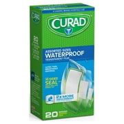 CURAD® Waterproof Adhesive Strips, Assorted, Clear, Case Of 24