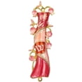 thumbnail image 2 of Matashi Hand Painted Mezuzah Gold Plated and Crystals (Red & Pink Enamel Mezuzah) Home Door Wall Decor Home Décor Jewish Holiday Housewarming Present House Blessing Gift for Holiday Festival, 2 of 5