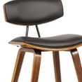 thumbnail image 6 of 29â€ Brown Faux Leather Mid Century Modern Bar Stool, 6 of 10