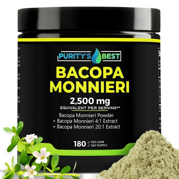 Purity's Best Bacopa Monnieri 2500 Mg