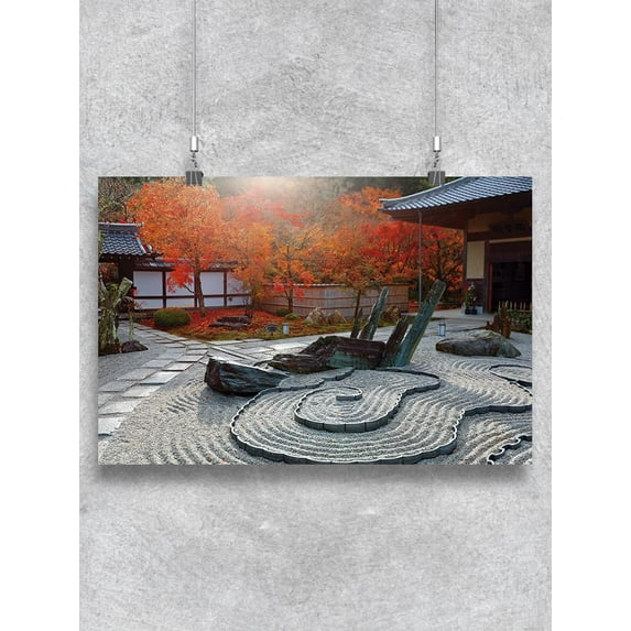 Japanese Rock Garden Poster -Image by Shutterstock