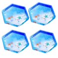 thumbnail image 4 of 9 Pcs Moules en Époxy Transparents pour Moulage avec Résine, Béton, Ciment et Argile Polymère, 4 Pcs Hexagone & 5 Pcs Rond, 4 of 6