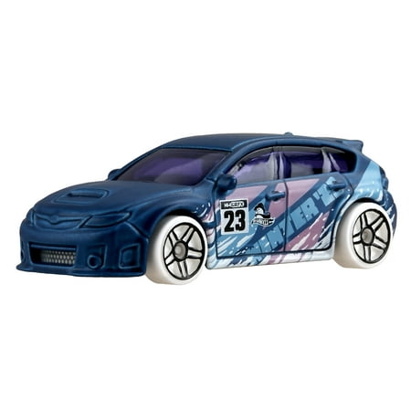 Collectible Die-Cast Vehicle from Hot-Wheels 2023 Holiday/Winter Collection - Subaru SRX STI ~ 3/5