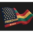 thumbnail image 4 of Colorful Design Freedom Banner Golden Stars Patriotic Decoration Black History for Cultural Events Educational Displays Indoor Celebration, 4 of 7