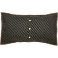 thumbnail image 2 of VHC Brands Patriotic Patch King Sham 21x37 Country Patchwork Design, Deep Red and Navy, 2 of 5