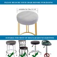 thumbnail image 7 of NOGIS Round Stool Cover 12-14 Inch Bar Stool Covers Round, Luxurious Fabric Stretchable, Washable Dustproof Soft and Durable, Applicable to Round Stool and Square Stool (2Pcs, Gray), 7 of 7