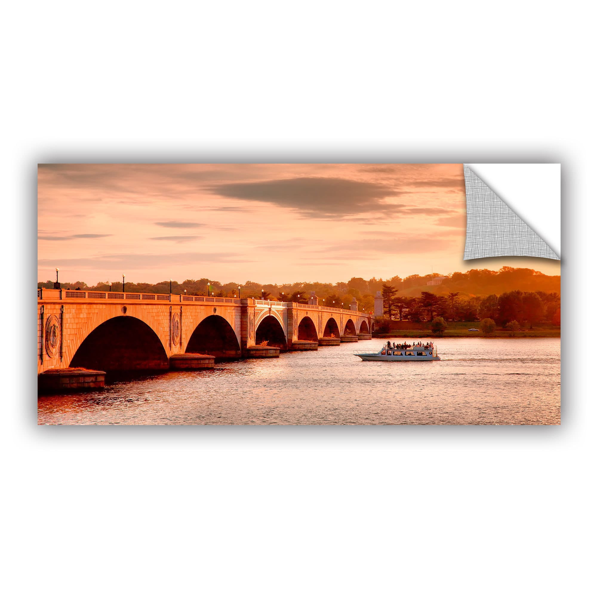 ArtAppealz Steve Ainsworth "River Cruise at Sunset" Removable Wall Art
