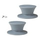 thumbnail image 3 of 2 piezas de perillas de repuesto de silicona para tapa de olla, asas de sujeción para tapa de sartén, ligeras Gris, 3 of 9
