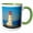 Green/White, variant on 3drose, Canada, Nova Scotia. Peggys Cove Lighthouse at Dawn, 11oz Magic Transforming Mug
