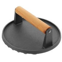 OUNONA  Sandwich Toaster Cast Iron Meat Press Safe Burger Making Sturdy Mold