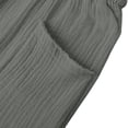 thumbnail image 6 of Linen Vacation Pants - Lightweight Summer Beach Trousers 2025, Grey Linen Pants for Women Lightweight Spring Womens Summer Pant 2025 Ladies Vacation Beach Trousers with Pockets, 6 of 6