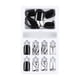 thumbnail image 2 of Uñas postizas reutilizables, 24 piezas de plástico para uñas postizas, regalo para mujeres, uñas postizas adhesivas, cobertura total., 2 of 2