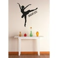 thumbnail image 1 of Dream Big Ballerina Dancer Motivation Inspiration Stimulus Motive Impulse Forgiveness Gift Decorating Ideas Girl Boy Bedroom Wall Decal Sticker - Size: 14 Inch x 14 Inch, 1 of 3