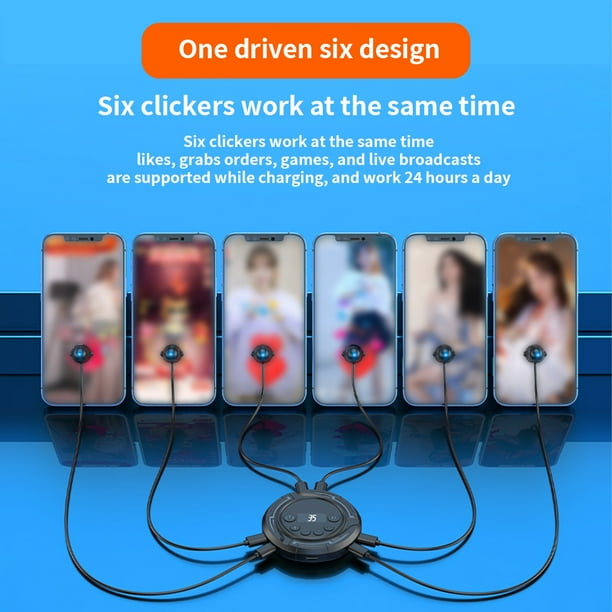 Universal Smart Autoclickers Intelligent Adjustable Physical Finger