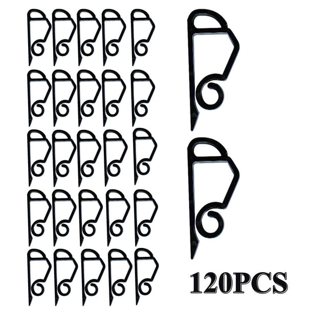Xihbxyly Ganchos para Luces Navideñas, de Plástico Premium, Resistentes a Las Heladas y Reutilizables, para Asegurar Luces Exteriores, Decoración Festiva, Fácil Instalación, Paquete de 80/120/150