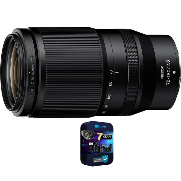 Nikon 20120 NIKKOR Z 70-180mm f/2.8 Lens for Nikon Z Bundle with 7 YR CPS Enhanced Protection Pack