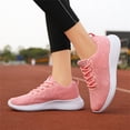 thumbnail image 6 of NOKIO Women'S Lace-Up Athletic Footwear Women'S Casual Athletic Shoes Women'S Stylish Gym Sneakers Fashion Summer And Autumn Women Sneakers Flying Woven Mesh Lace Up Solid Color Lightweight Casual, 6 of 9