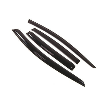 TuningPros Outside Mount Window Visor Deflector Smoke Tinted 4 Pcs Set For 2008-2012 Chevrolet Malibu
