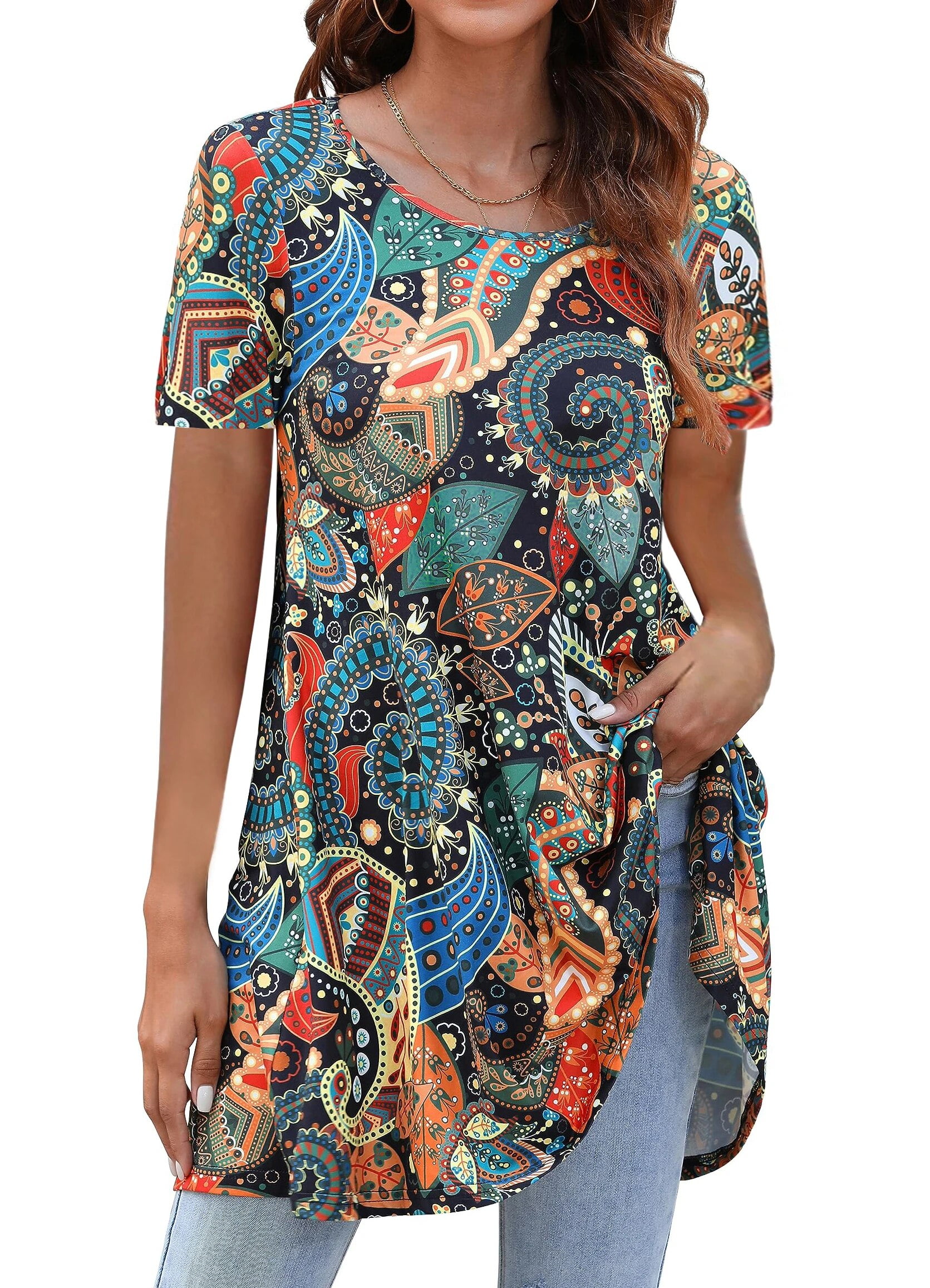 Fever Ladies' Sleeveless Tunic, Blue Paisley XS - Walmart.com