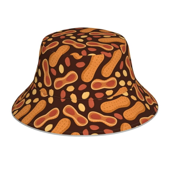 Balery Peanuts2 Sun Hats for Men Women Bucket Hat UPF 50  Buckey Hat Boonie Hat Foldable UV Protection Hiking Beach Fishing Summer