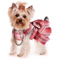 thumbnail image 2 of Arnés y correa para perro a cuadros, vestidos para cachorros para perros pequeños y medianos, vestidos de verano ajustables para perros, ropa para perros Yorkie Chihuahua, ropa para mascotas para, 2 of 8
