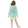 thumbnail image 7 of FORMRS Kids Bathrobe Unisex Hooded Robe Toddler Pajamas Sleepwear, Size 2-3T, Blue Beach Pattern, 7 of 7
